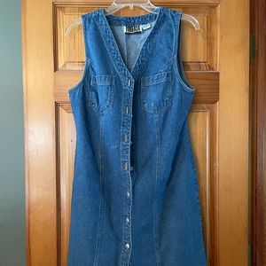 Vintage Forenza, size 8, Denim button down dress